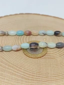 Amazonit Taşı Arpa Kesim Tesbih 6*9mm (49432) thumbnail 3