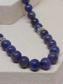 Tanzanit Taşı 33 lük Tesbih 7mm (Gümüş) (51294) thumbnail 5