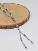 Amazonit Taşı Arpa Kesim Tesbih 6*9mm (49432) thumbnail 4