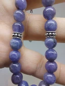 Tanzanit Taşı 33 lük Tesbih 7mm (Gümüş) (51294) thumbnail 7