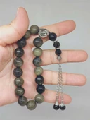 Golden Obsidyen Taşı 17lik Efe Tesbih 12mm (51516) thumbnail 1