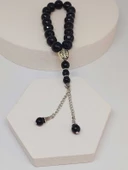 Oniks (Onix) Taşı Faset Kesim17lik Efe Tesbih 12mm (51526) thumbnail 4