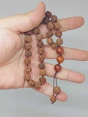 Rudraksha Tohum Düğümlü 33lük Tesbih  (51622) thumbnail 1