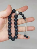 Onix (Oniks) Taşı 17lik Efe Tesbih Mat 12mm (51514) thumbnail 1