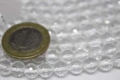 Kristal Kuvars Taşı Faset Kesim 8mm 4 Adet thumbnail 6