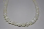 Sedef Taşı Yarım Dizi 8mm (BEYAZ) (18CM UZUNLUĞUNDADIR) - 4