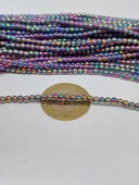 Bileklik Boy Hematit Taşı Yarım Dizi 3mm (35635) (17CM UZUNLUĞUNDADIR) thumbnail 2