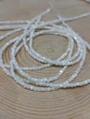 Bileklik Boy Sedef Taşı Beyaz Yarım Dizi 2mm (17CM UZUNLUĞUNDADIR) thumbnail 1