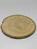 Bileklik Boy Sedef Taşı Karamel Yarım Dizi 3mm (17CM UZUNLUĞUNDADIR) thumbnail 3