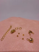 Çelik Gold Takı Kapama Klips Seti/10 adet (51280) thumbnail 3