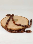 3 Göz Tibet Akik Taşı Silindir Kesim 10x30mm/adet (45810-1) - 3