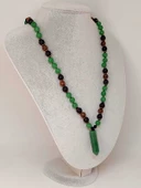 Aventurin - Hematit - Lav Taşı & Venge Ağacı Tasarım Unisex Kolye (44375) thumbnail 3