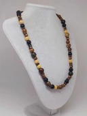 Ahşap Tasarım Unisex Otantik Kolye (51478) thumbnail 1