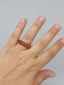 Yıldız Taşı Kahverengi Yüzük 6.5mm Kalınlığında (Standart Ölçü) (51492) thumbnail 4