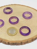 Ametist Taşı Yüzük 6mm Kalınlığında (Standart Ölçü) (51498) - 3