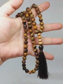 Kaplangözü Taşı108'lik Tibet Stili El Yapımı Mala Kolye (51394) - 2