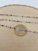 Bileklik Boy Beril Taşı (RUTİL KUVARS) Küp Şekilli Dizi 2mm (51128) Yarım Dizi (17CM UZUNLUĞUNDADIR) thumbnail 2