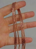 Bileklik Boy Hematit Taşı Yarım Dizi 2*4mm (48158) (18CM UZUNLUĞUNDADIR) - 1