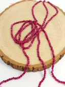 BİLEKLİK BOY YARIM Dizi  Yakut Taşı Faset Kesim Dizi 3mm (45324) (17cm uzunluğundadır) - 3