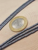 Bileklik Boy Hematit Taşı Yarım Dizi 2*4mm (48152) (18CM UZUNLUĞUNDADIR) - 2