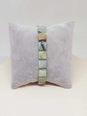 Amazonit Taşı Makrome Tasarım Bileklik (51590) - 2