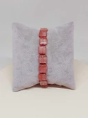 Gül Kuvars Taşı Makrome Tasarım Bileklik (51596) thumbnail 2