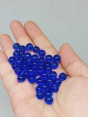 Mavi Renkli Cam Boncuk 8mm/50adet (51668) thumbnail 1