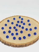 Mavi Renkli Cam Boncuk 8mm/50adet (51668) thumbnail 2