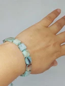 Amazonit Taşı Makrome Tasarım Bileklik (51590) - 1