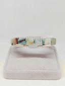 Amazonit Taşı Makrome Tasarım Bileklik (51590) - 3