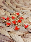 Altın Kaplama Turuncu Kuş Aparat/2 adet (51778) thumbnail 3