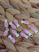 Altın Kaplama Pembe Balık Aparat/2 adet (51874) thumbnail 1