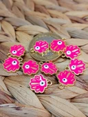 Altın Kaplama Fuşya İstiridye Aparat/2 adet (51828) thumbnail 2