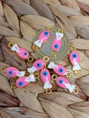 Altın Kaplama Pembe Balık Aparat/2 adet (51876) thumbnail 2