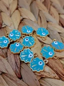 Altın Kaplama Turkuaz İstiridye Aparat/2 adet (51826) - 1