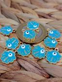 Altın Kaplama Turkuaz İstiridye Aparat/2 adet (51826) - 2