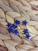 Altın Kaplama Lacivert Yıldız Ara Aparat/2 adet (51872) - 3