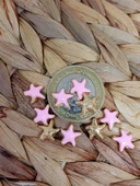 Altın Kaplama Pembe Yıldız Ara Aparat/2 adet (51870) - 2