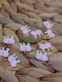 Altın Kaplama Pembe Fil Aparat/2 adet (51816) thumbnail 2