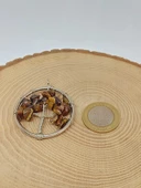 Hayat Ağacı Kaplan Gözü Taşı Kolye Ucu (51926) - 2