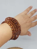 Ahşap Kahverengi Renk Hafızalı Otantik Bileklik (51974) thumbnail 1