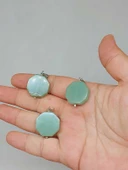 Aventurin Taşı Sekizgen Kolye Ucu (51946) thumbnail 1