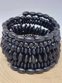 Ahşap Siyah Renk Hafızalı Otantik Bileklik (51958) thumbnail 2