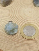 Labradorit Taşı Sekizgen Kolye Ucu (51952) thumbnail 2