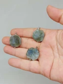 Labradorit Taşı Sekizgen Kolye Ucu (51952) thumbnail 1