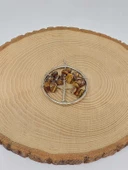 Hayat Ağacı Kaplan Gözü Taşı Kolye Ucu (51926) - 3