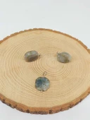 Labradorit Taşı Sekizgen Kolye Ucu (51952) thumbnail 3