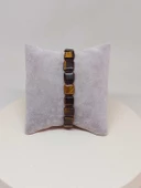 Kaplan Gözü Taşı Makrome Tasarım Bileklik (51894) thumbnail 2