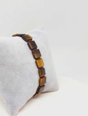 Kaplan Gözü Taşı Makrome Tasarım Bileklik (51894) thumbnail 3