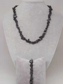 Hematit Taşı Küçük Taşlar Kolye & Bileklik Seti (52184) thumbnail 1